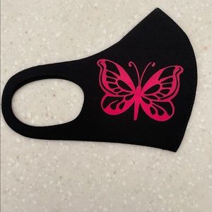 FACE MASK “ 2 pink butterflies”